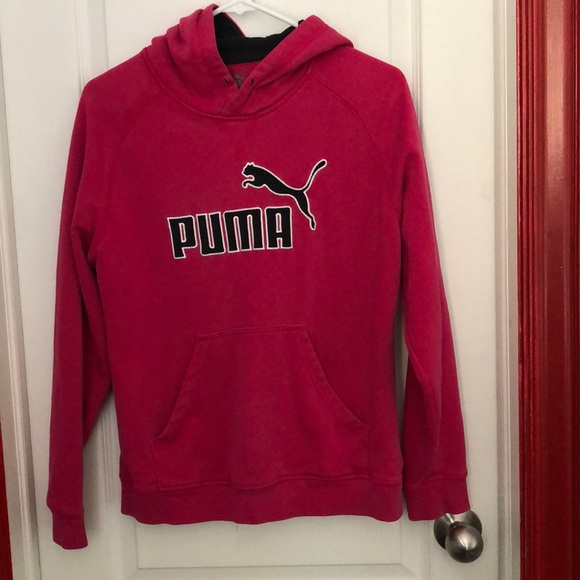 Pink PUMA hoodie - Picture 1 of 2